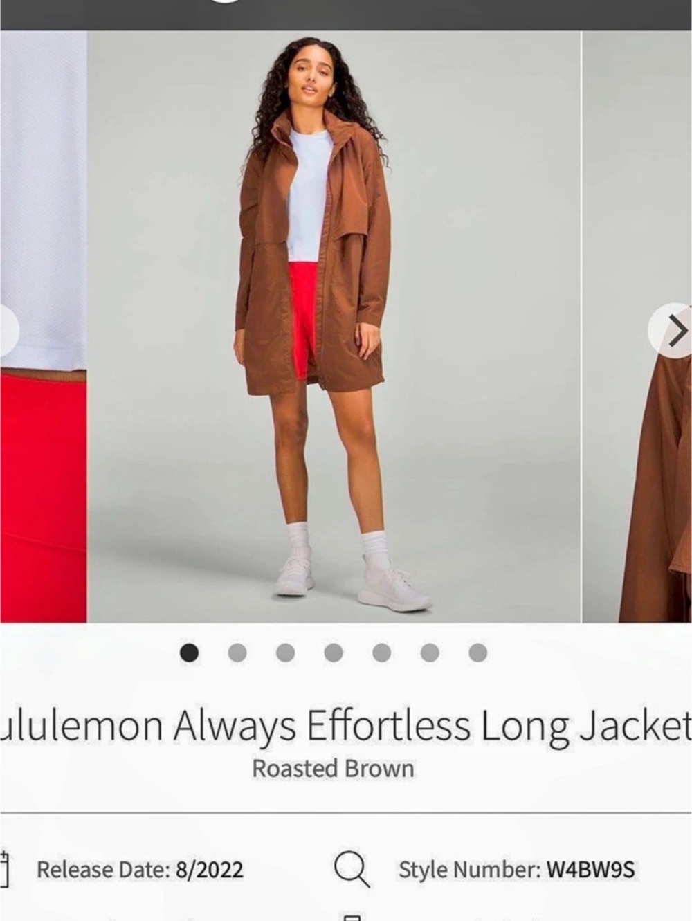 lululemon Always Effortless Long Jacket Long Jacket in Roasted Brown - 2